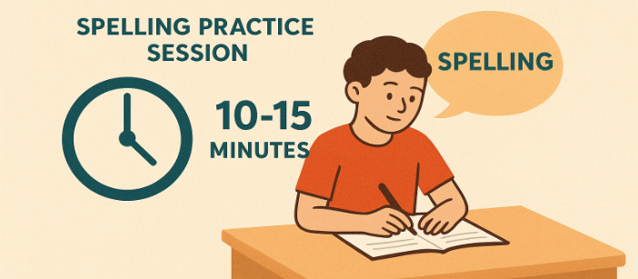 Practising Spelling Mistakes in Short Study Sessions