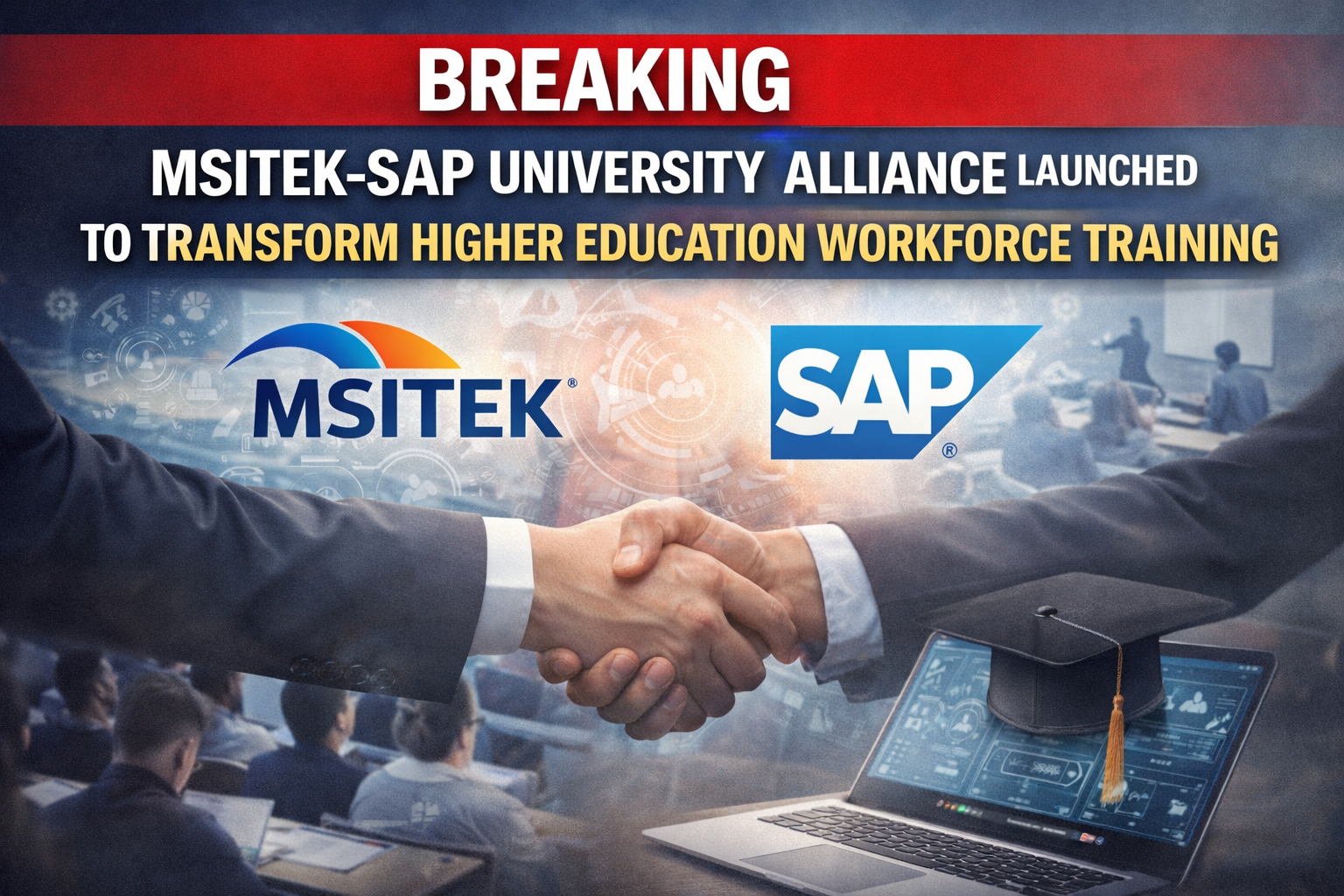 MSITEK and SAP launch a university alliance to enhance higher education workforce training, offering industry-aligned programs and digital skill development.