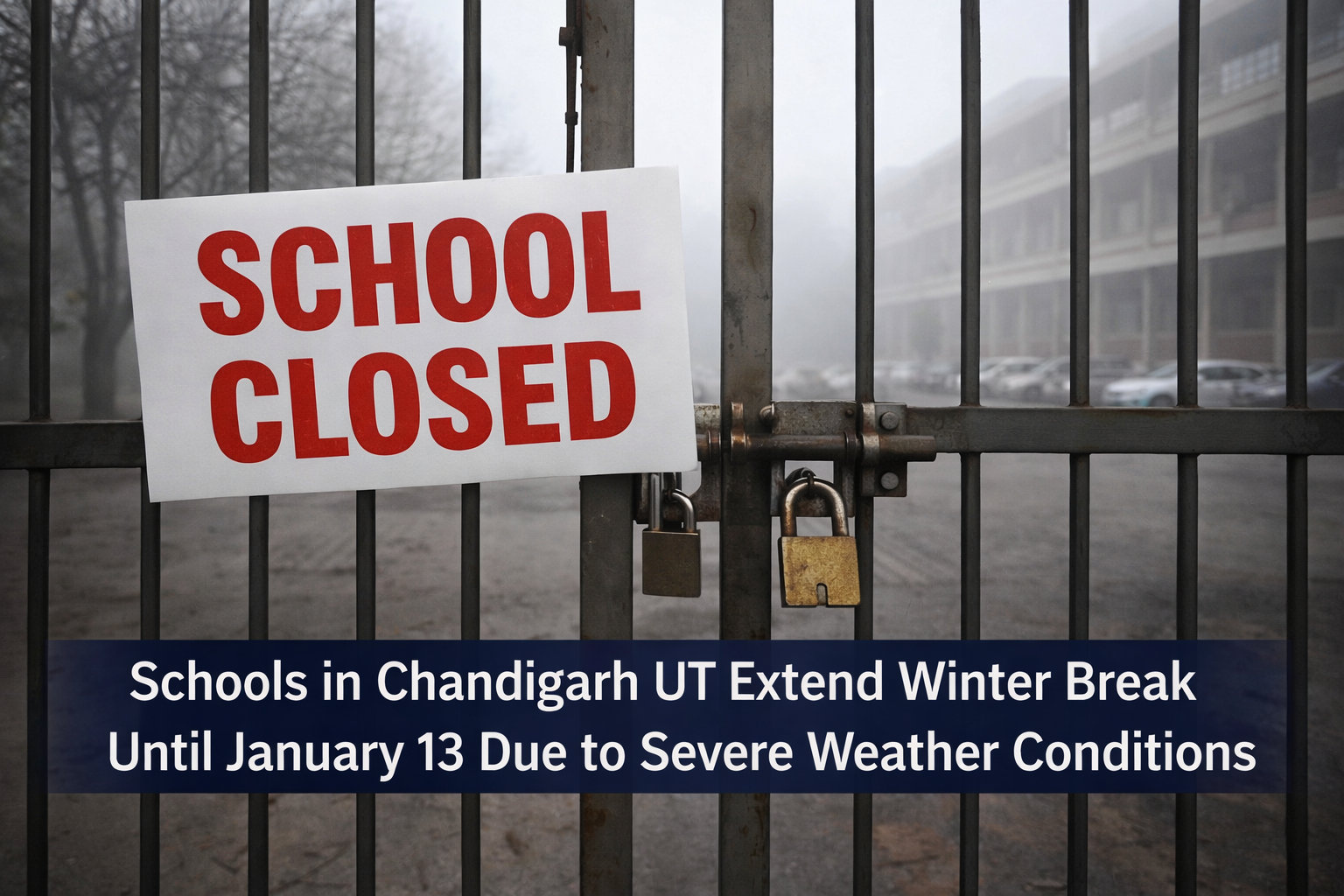 Schools in Chandigarh UT Extend Winter Break Until January 13 Due to Severe Weather Conditions