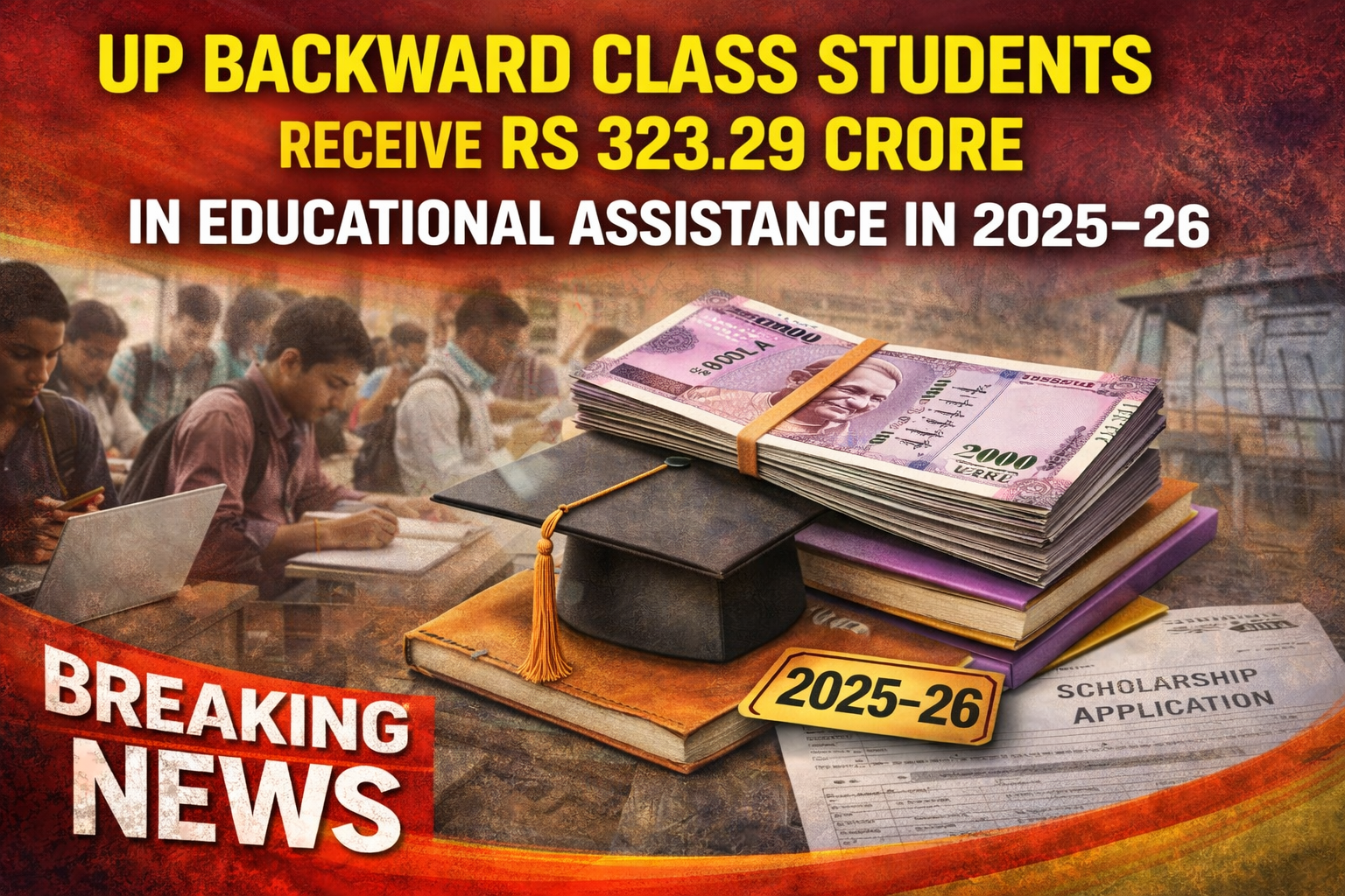 UP Backward Class Students Get Rs 323.29 Cr Aid in 2025–26